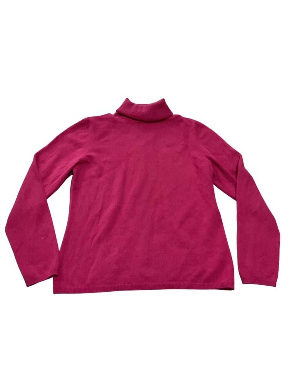 Charter Club Pink Turtleneck Sweater Size L 100% 2-Ply Cashmere Long Sleeve